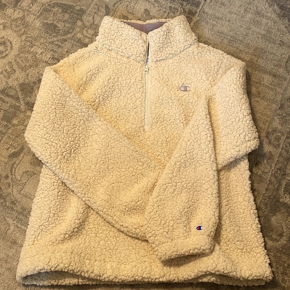 Champion fleece pullover 3/4 zip